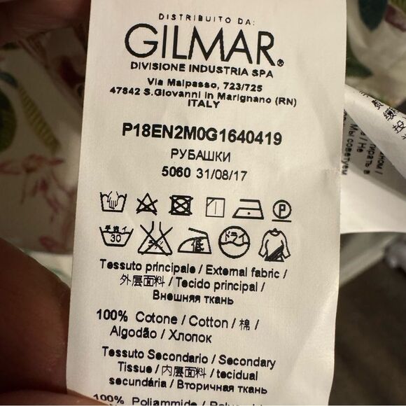 N°21 Numero Ventuno Womens Floral Print Blouse Sz 8-10 M Alessandro Dell’Acqua - Picture 7 of 10